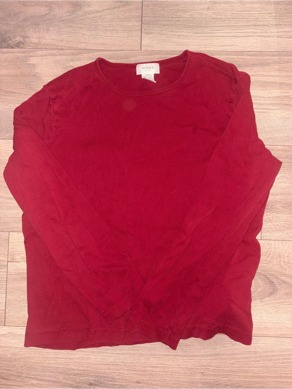 Jones New York Women's Deep Red Scoopneck Sweater